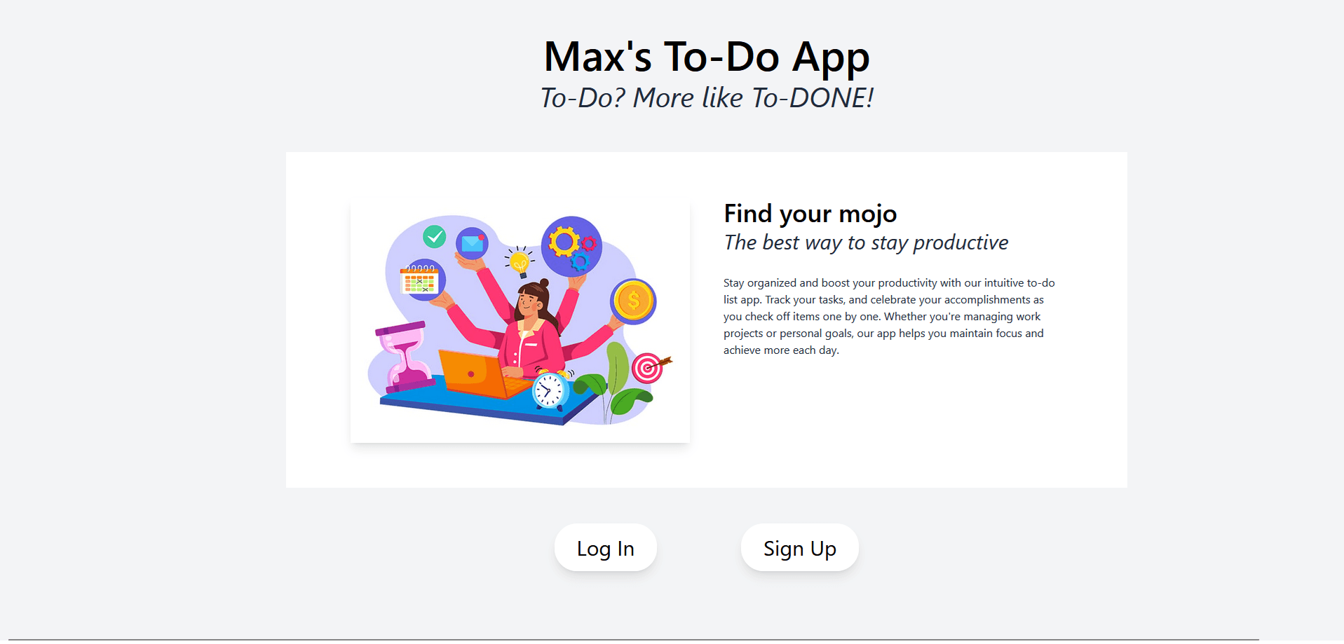 full stack todo list app